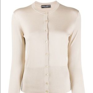 Dolce&Gabbana Beige Slim Cardigan